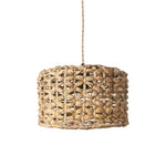 Boho Rattan Woven Lampshade Pendant Light 12.2"