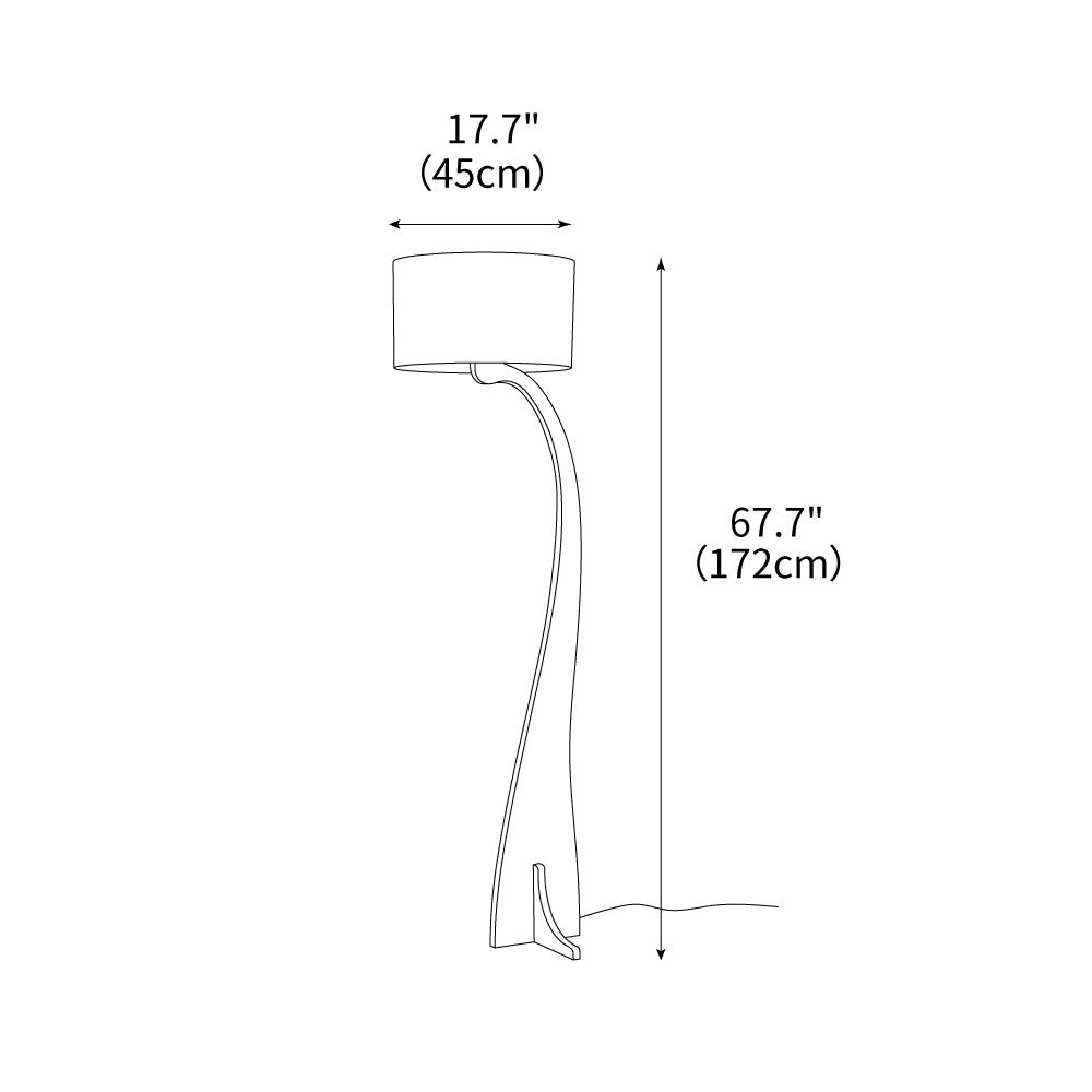 Bow Curve Floor Lamp 17.7"