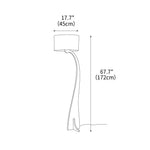 Bow Curve Floor Lamp 17.7"