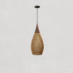 Braided Rattan Pendant Lamp
