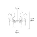 Brass Blossom Chandelier