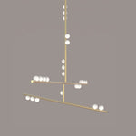 DIY Luminous Cascade Chandelier