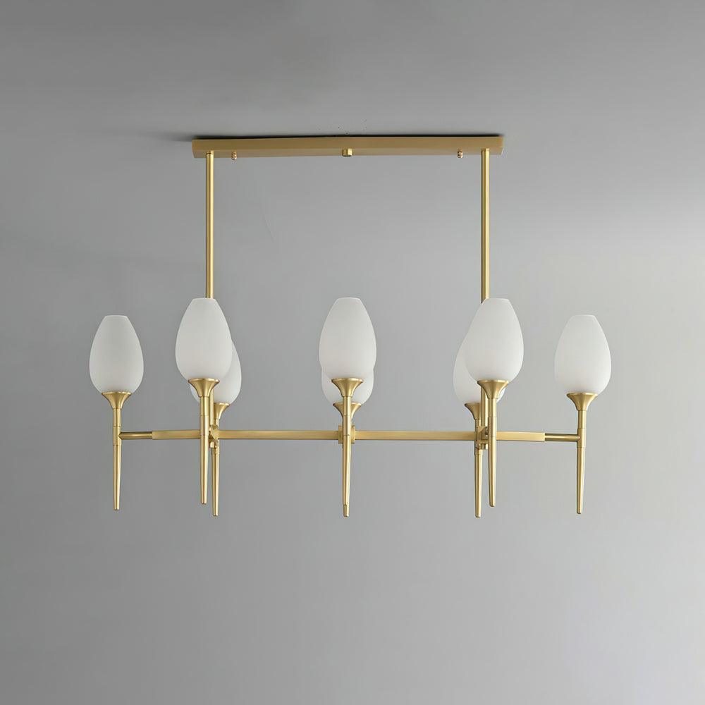 Brass Blossom Chandelier