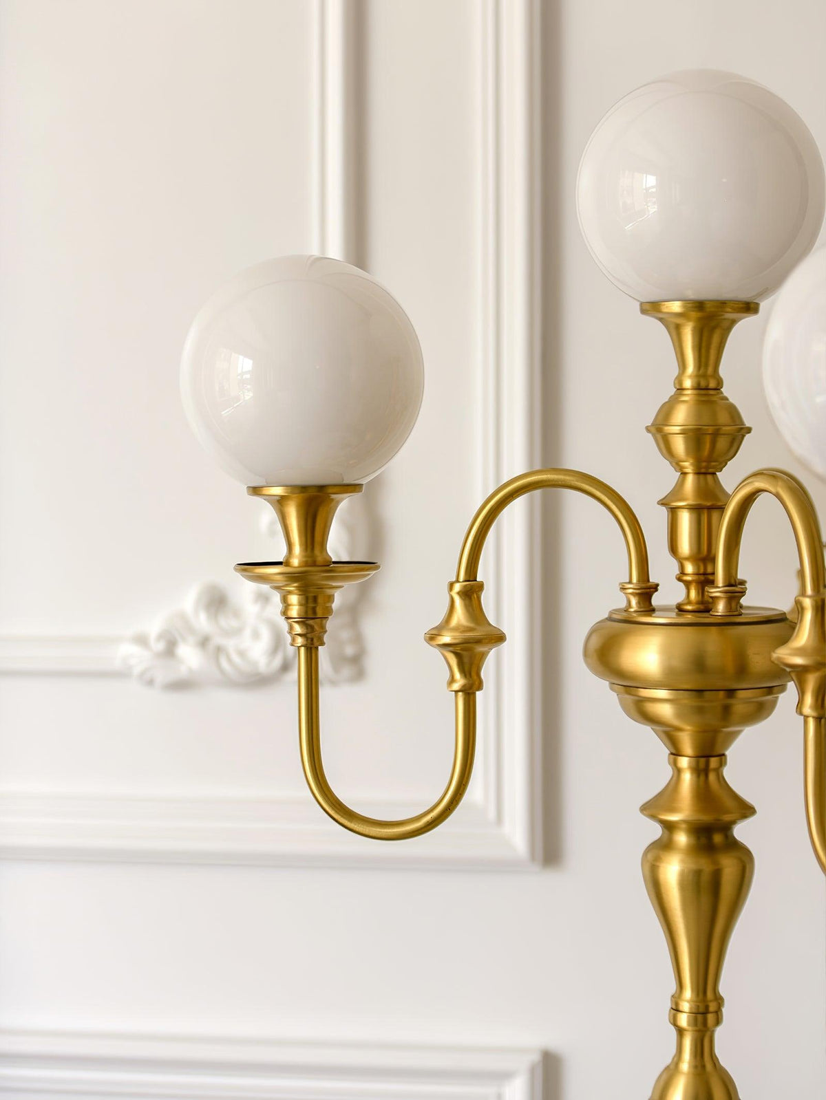 Brass Candelabra Floor Lamp 19.7"