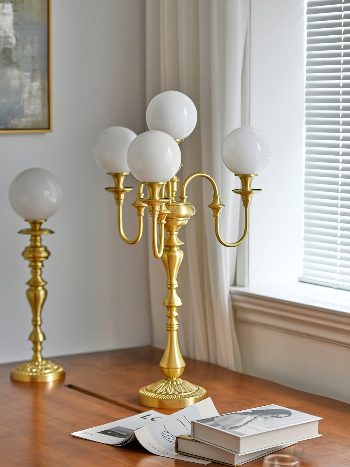 Brass Candelabra Table Lamp