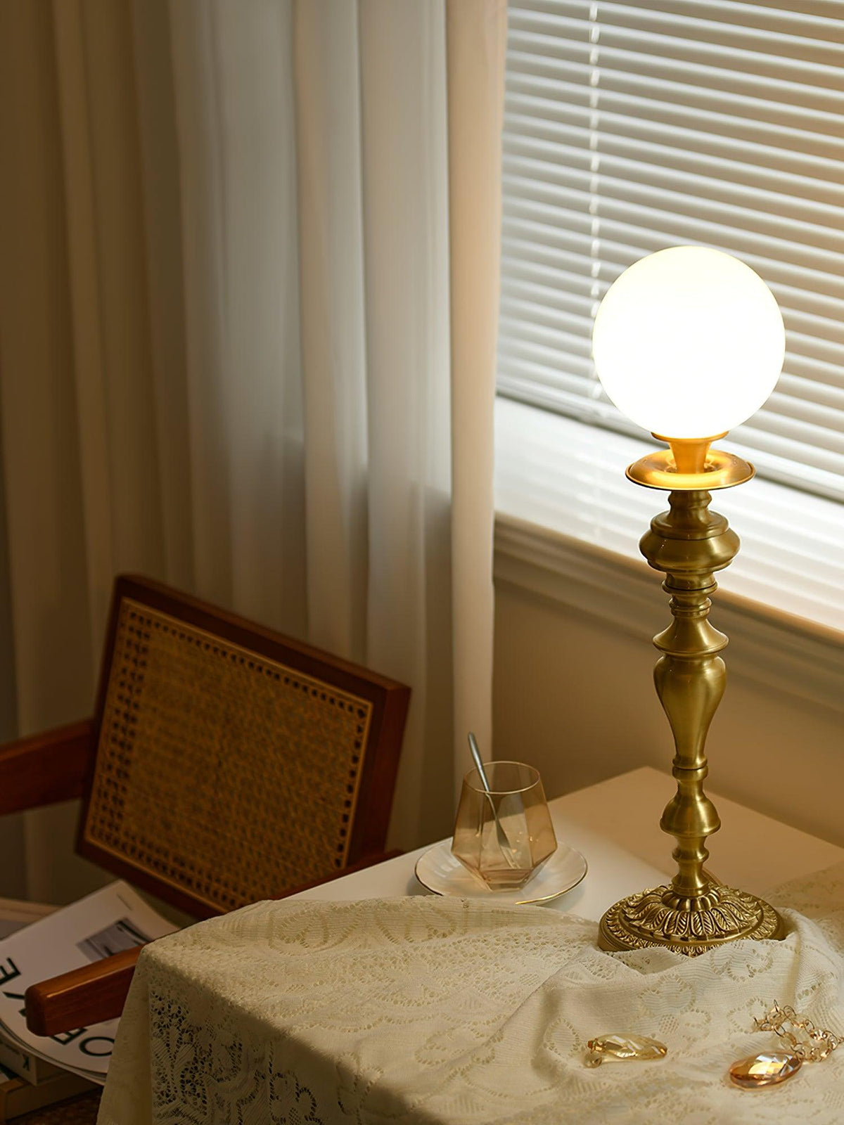 Brass Candelabra Table Lamp