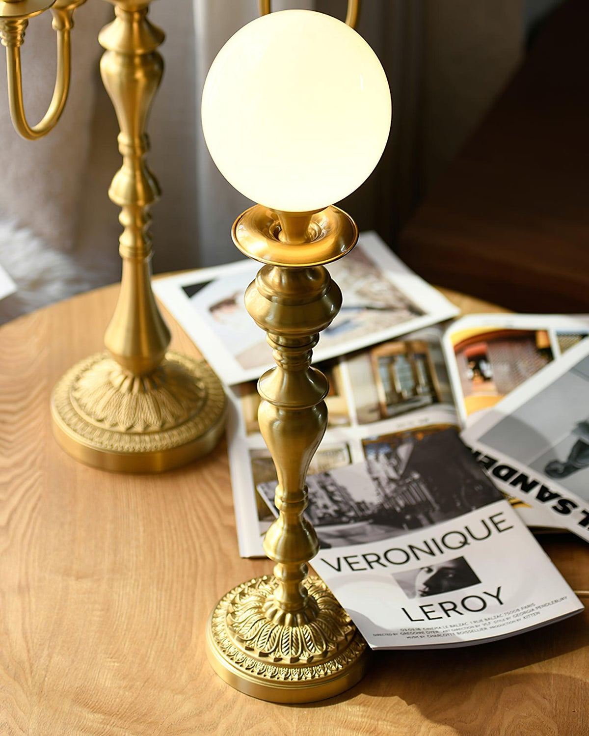 Brass Candelabra Table Lamp