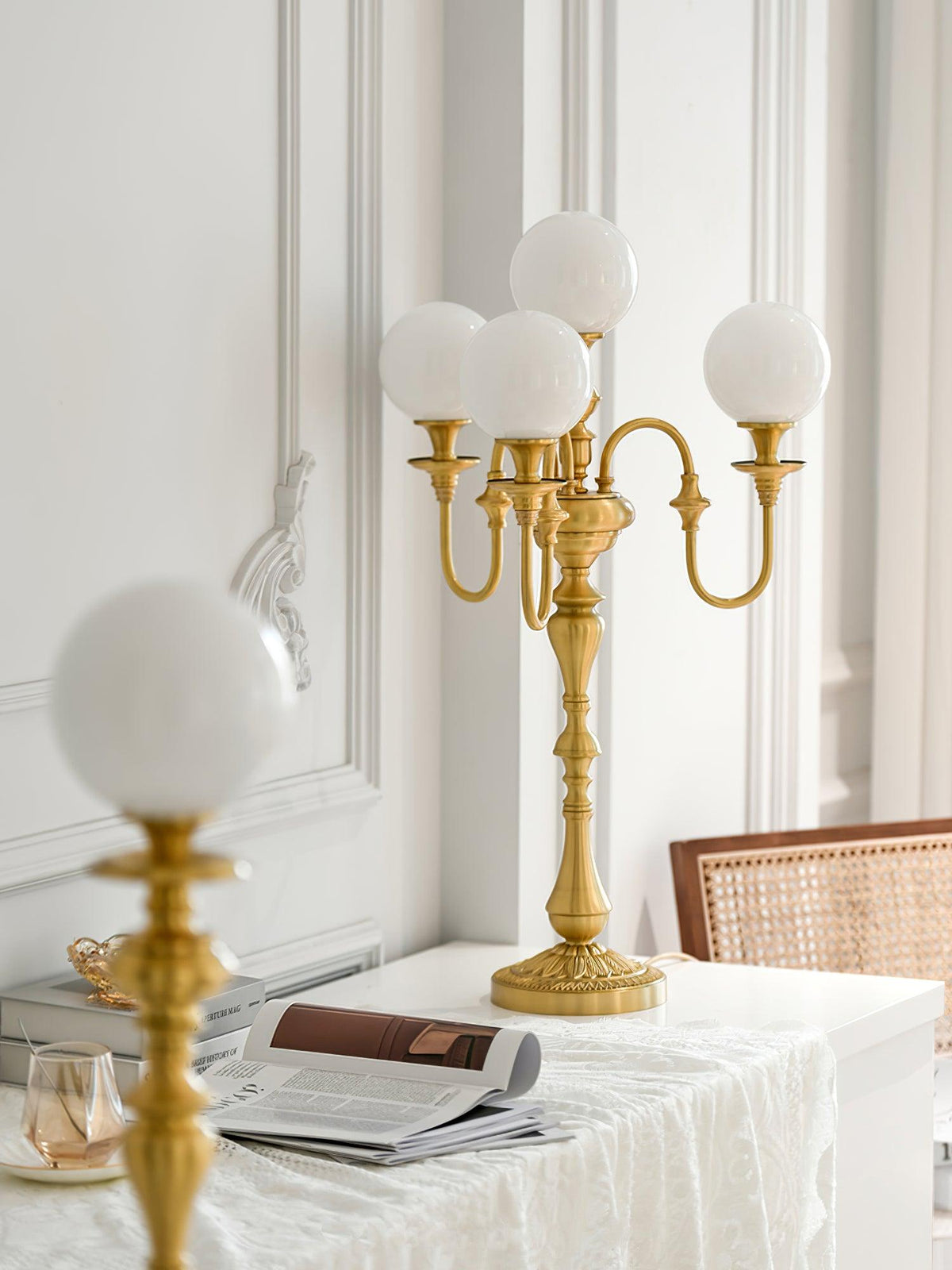 Brass Candelabra Table Lamp