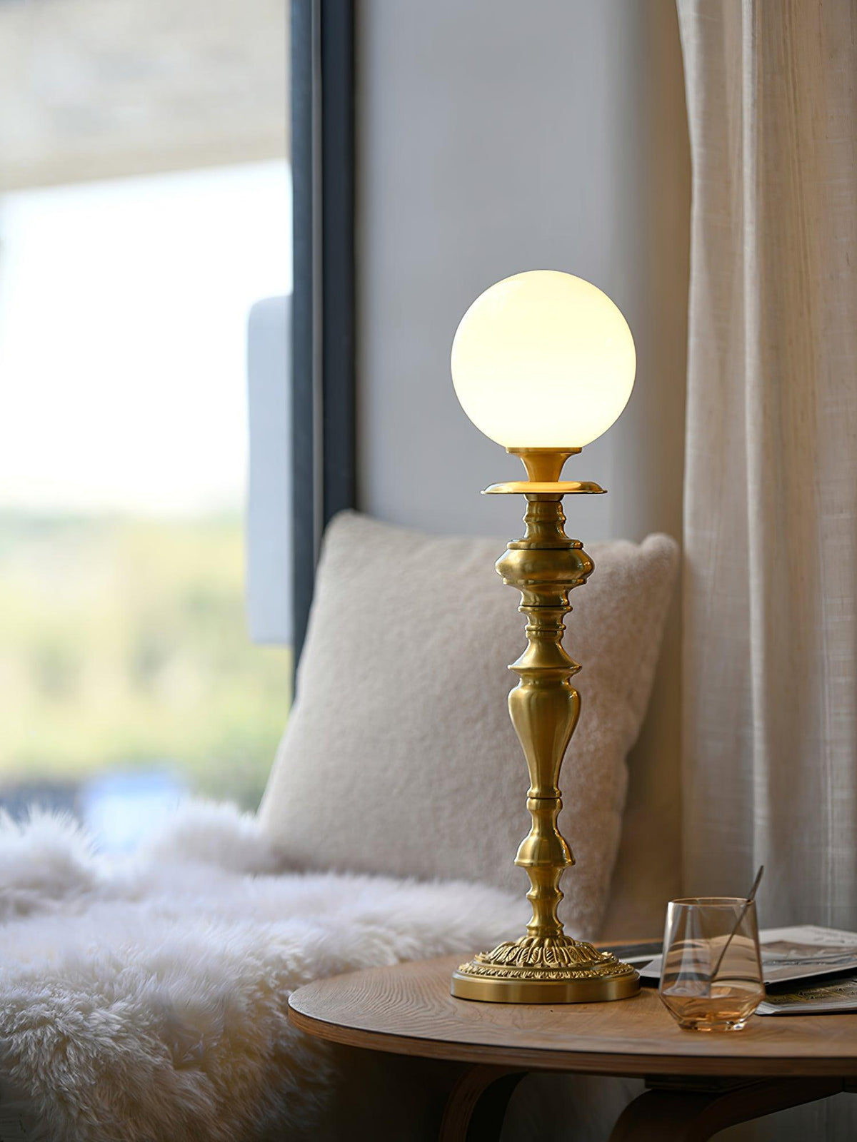 Brass Candelabra Table Lamp