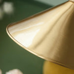 Brass Cone Pendant Light 9.4"