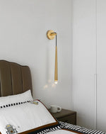 Brass Cone Wall Lamp