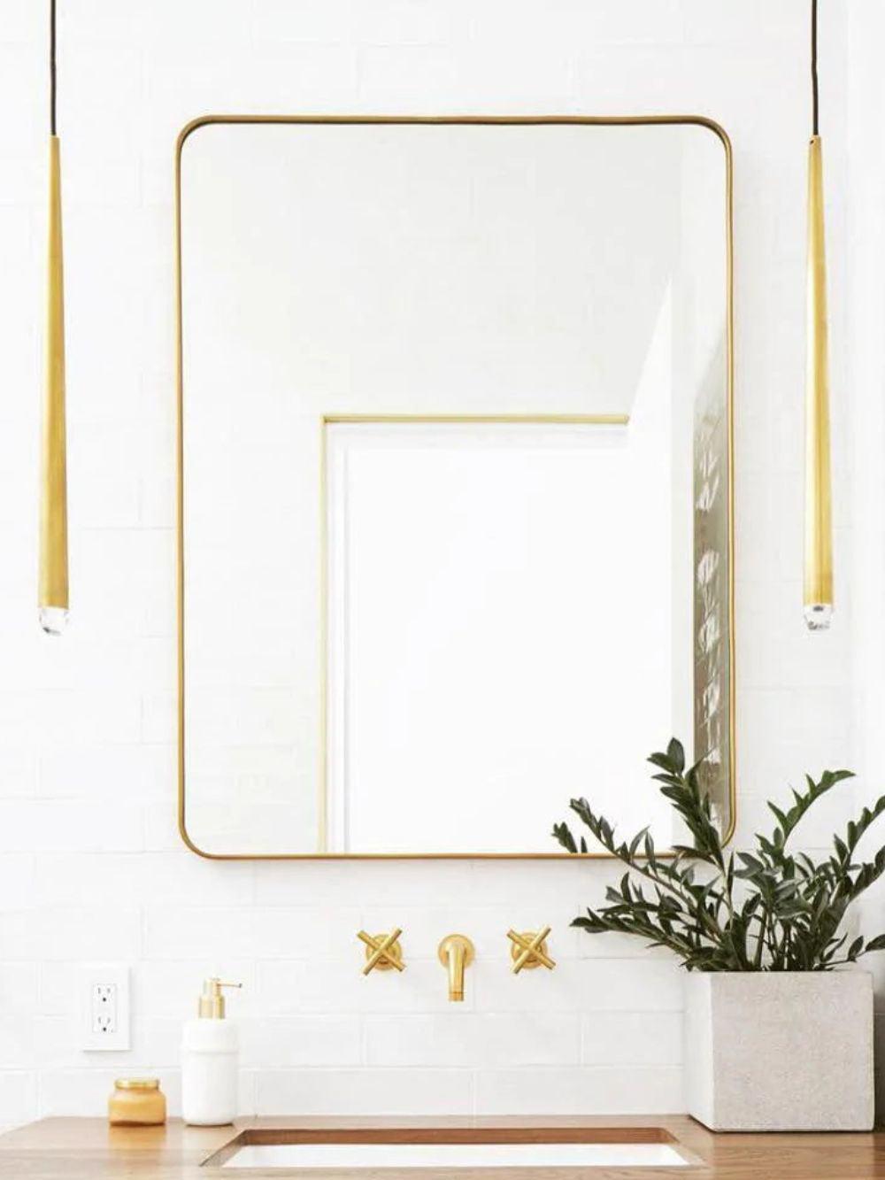 Brass Cone Wall Lamp
