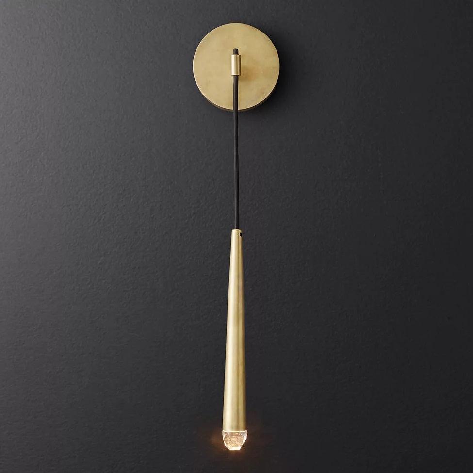 Brass Cone Wall Lamp