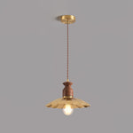 Brass Crest Pendant Light