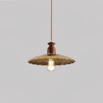 Brass Crest Pendant Light