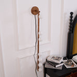 Brass Glass Tube Plug-in Wall Lamp