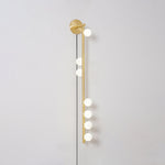 Brass Glass Tube Plug-in Wall Lamp
