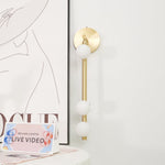 Brass Glass Tube Plug-in Wall Lamp