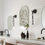 Brass Glass Tube Plug-in Wall Lamp