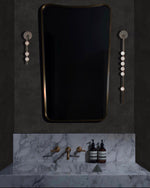 Brass Glass Tube Plug-in Wall Lamp