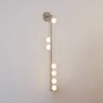 Brass Glass Tube Plug-in Wall Lamp