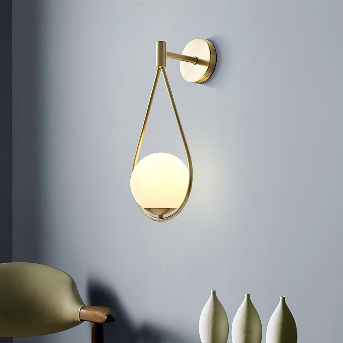 Brass Vanity Wall Lamp 5.3"