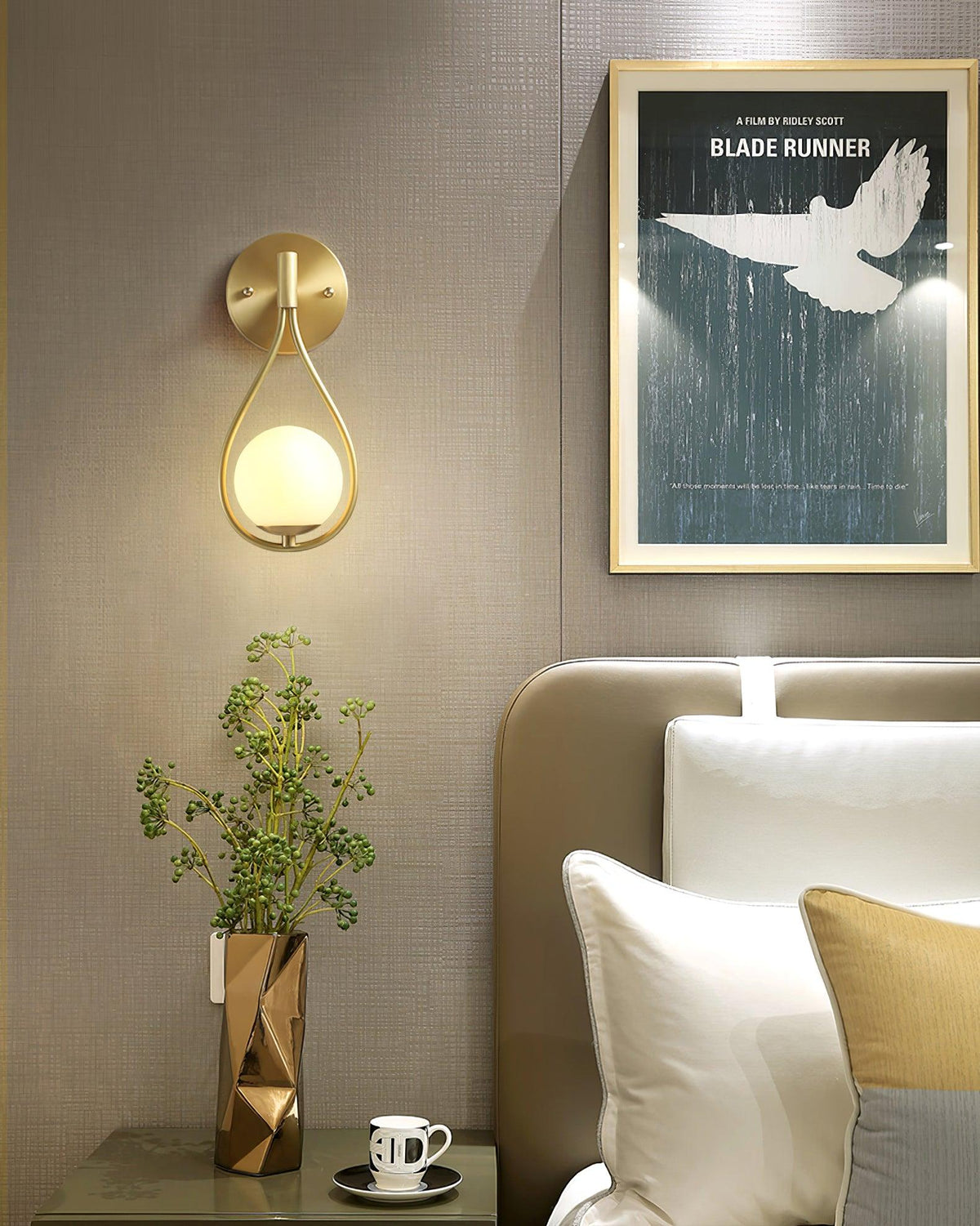 Brass Vanity Wall Lamp 5.3"