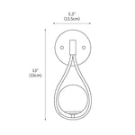 Brass Vanity Wall Lamp 5.3"