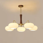 Brass Wooden Persimmon Chandelier