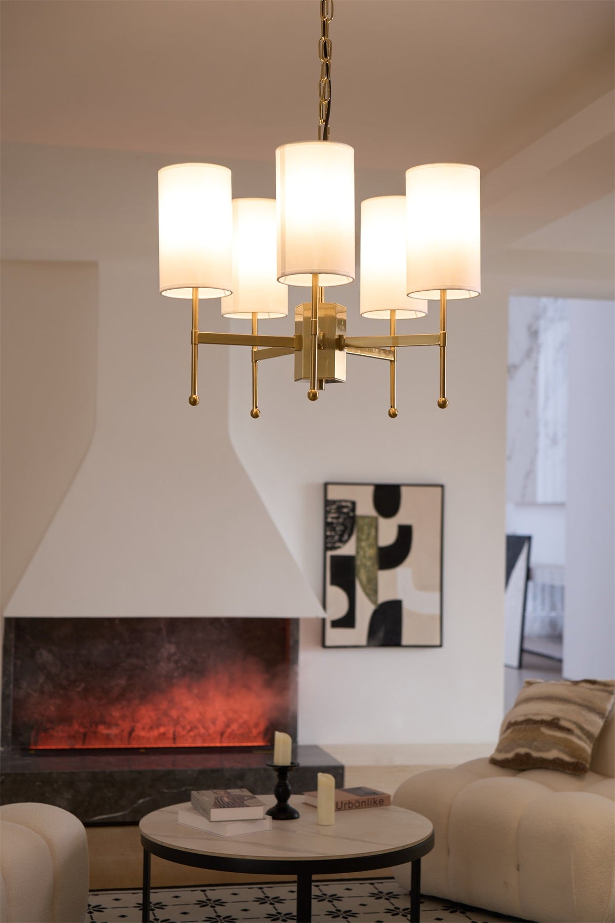 Brilliancess Brass Chandelier