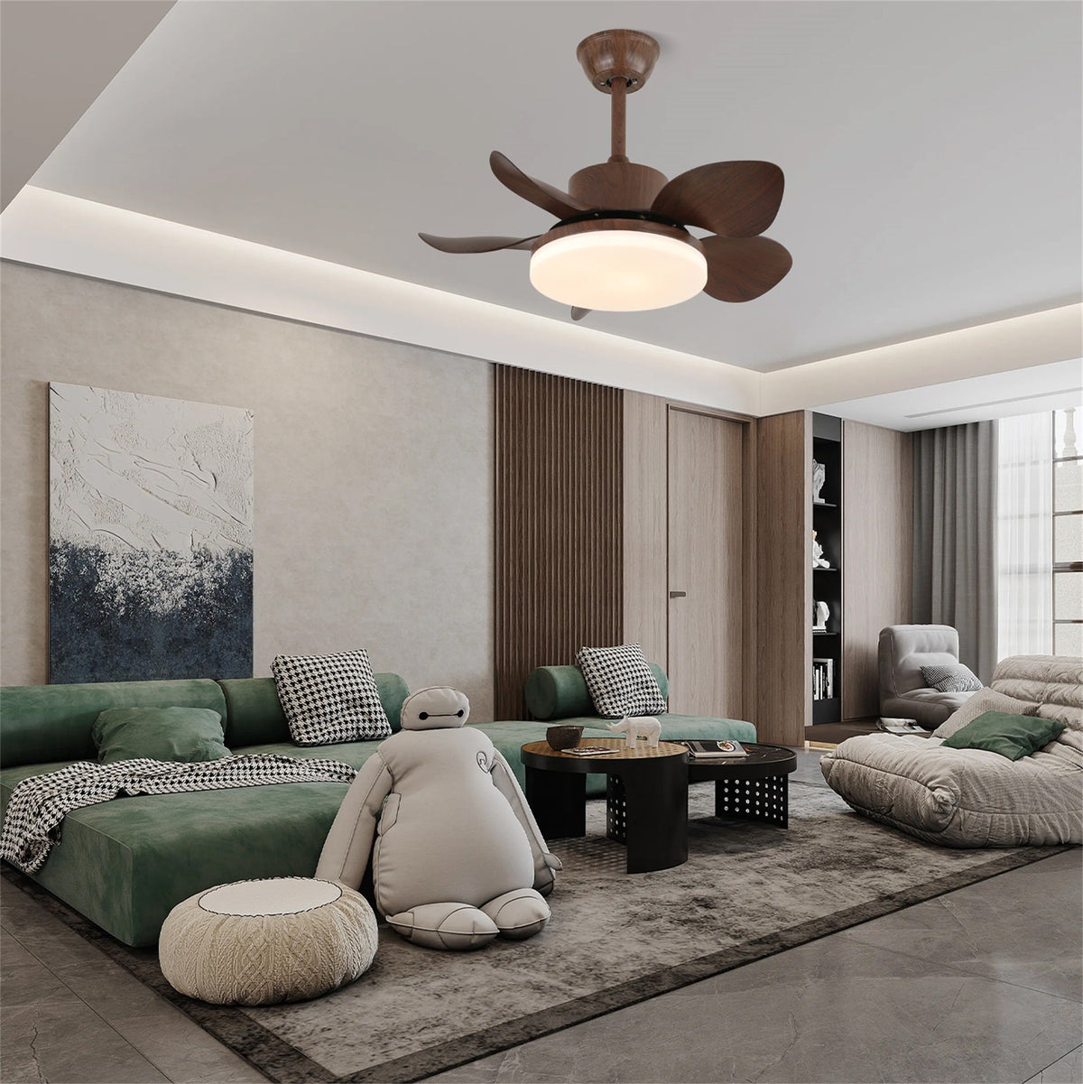 Terra Walnut Ceiling Fan Light