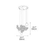 Bubble Ball Chandelier 19.7"
