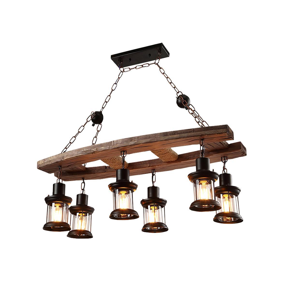 Bucher 6 - Light Kitchen Island Geometric Chandelier 31.5"