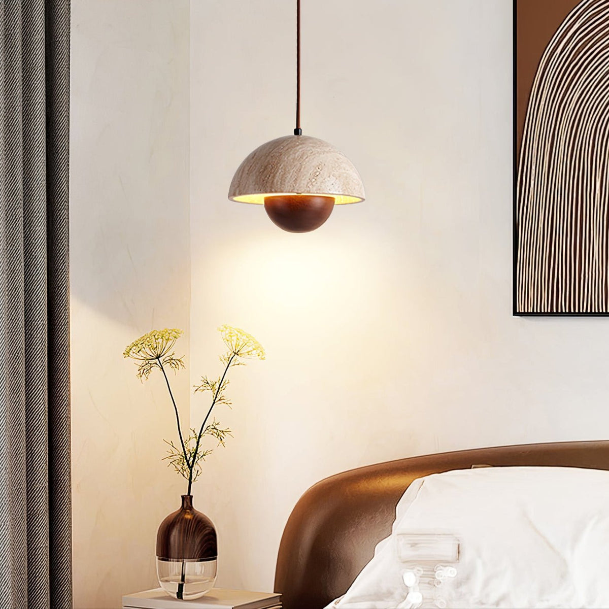 Bud Travertine Pendant Lamp