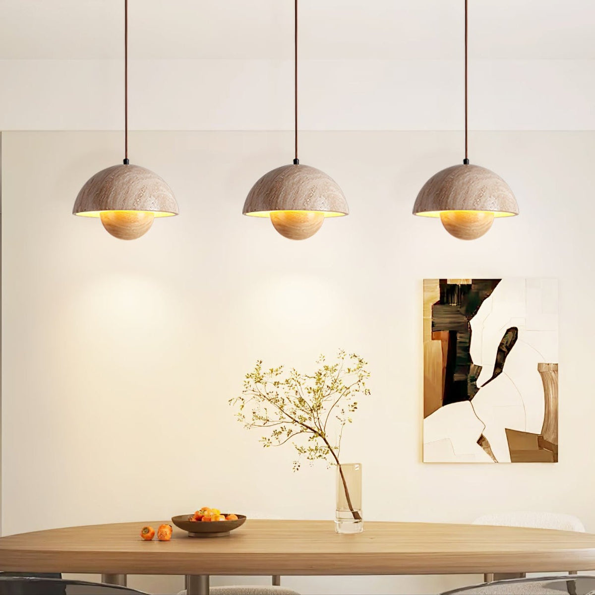 Bud Travertine Pendant Lamp
