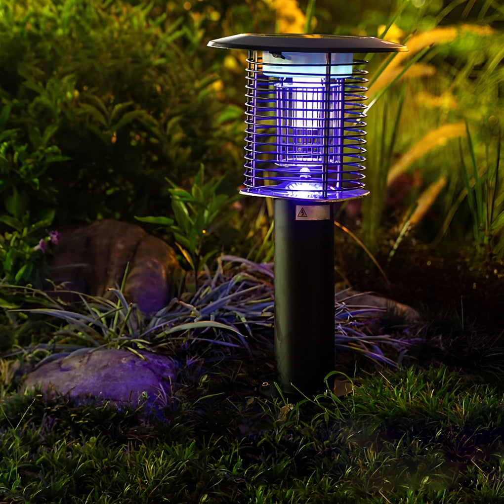 Waterproof USB Solar Bug Zapper Mosquito Killer Lamp Garden Lights