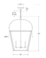 Cornice Large Lantern Pendant