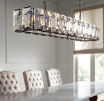 Harlow Crystal Rectangular Chandelier 74"