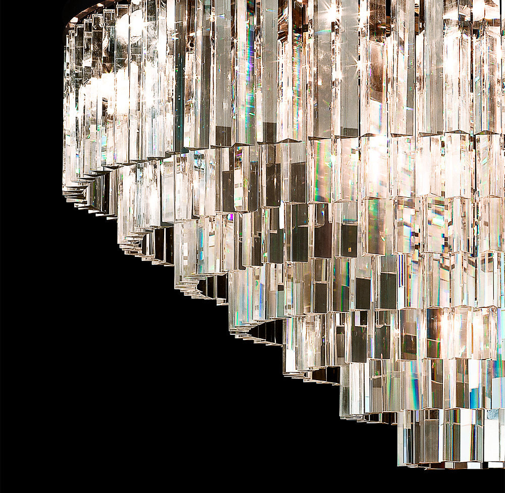 1920s Odeon Round Chandelier 44"