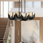Colette LED Chandelier Urban Bronze/Alabaster