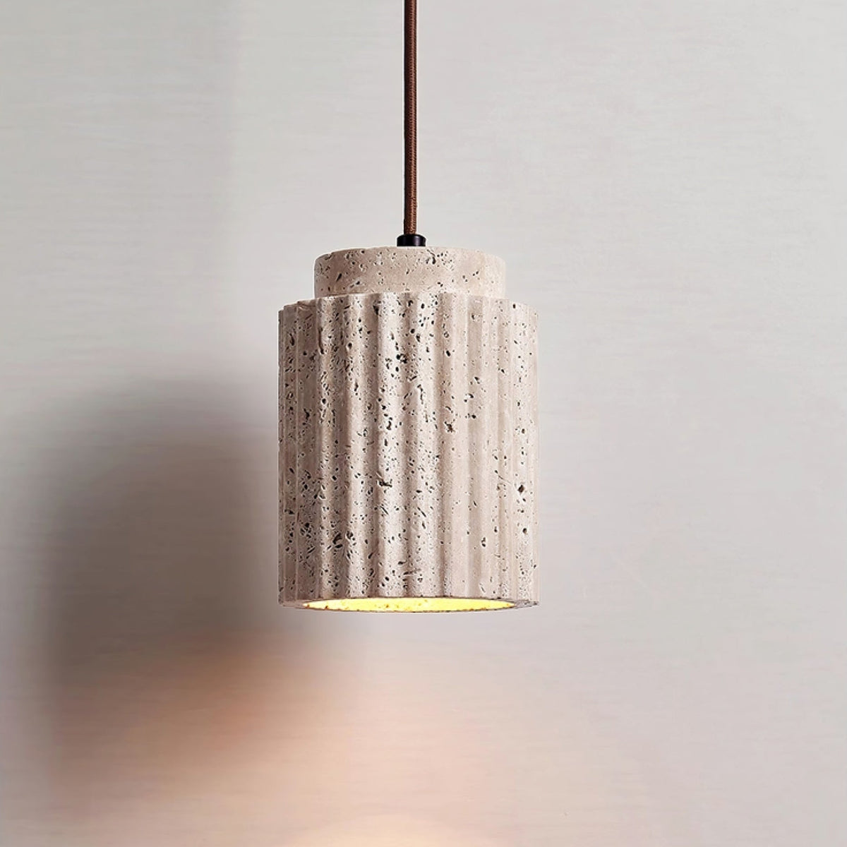 Caelia Travertine Pendant Light
