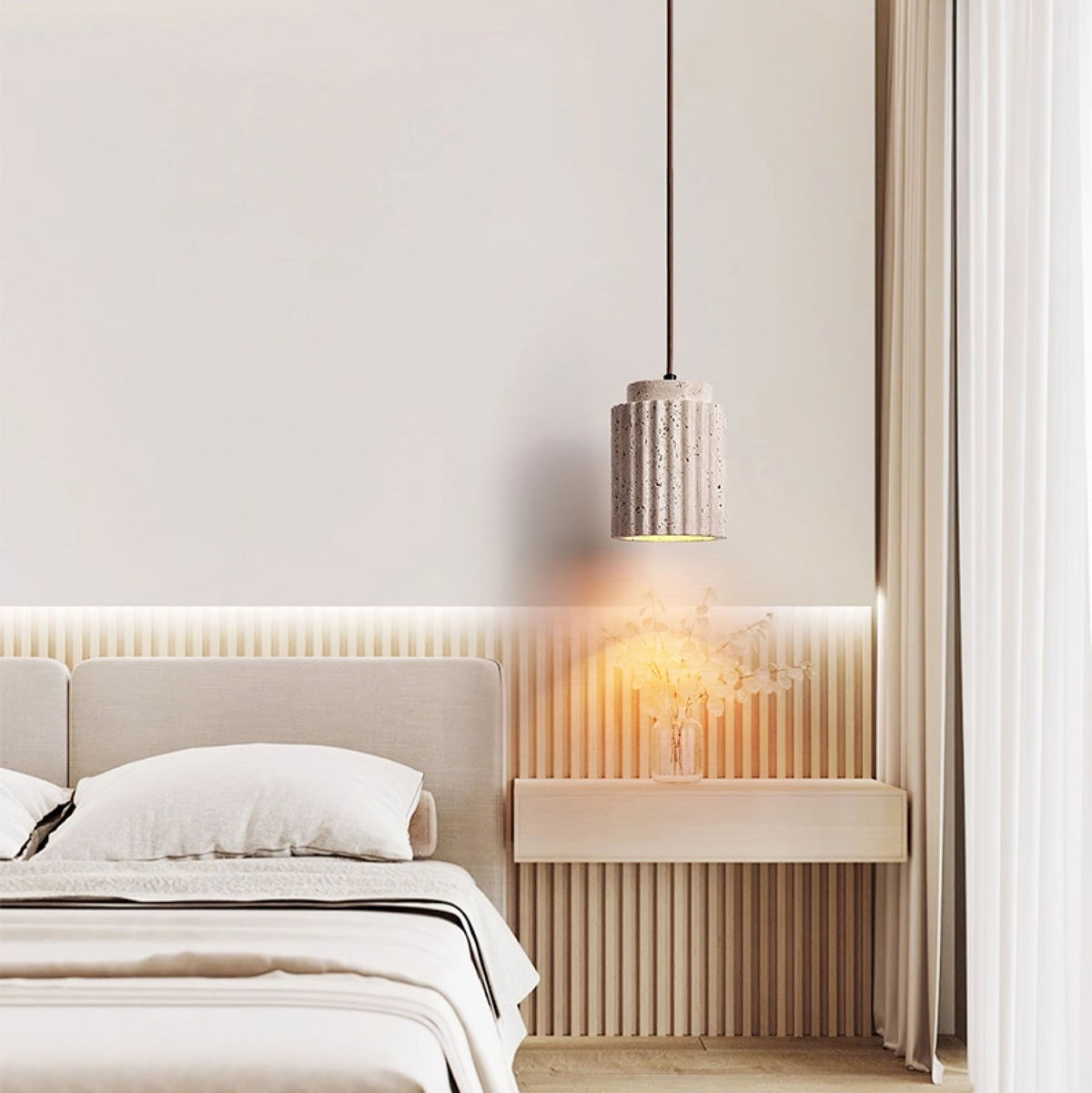 Caelia Travertine Pendant Light