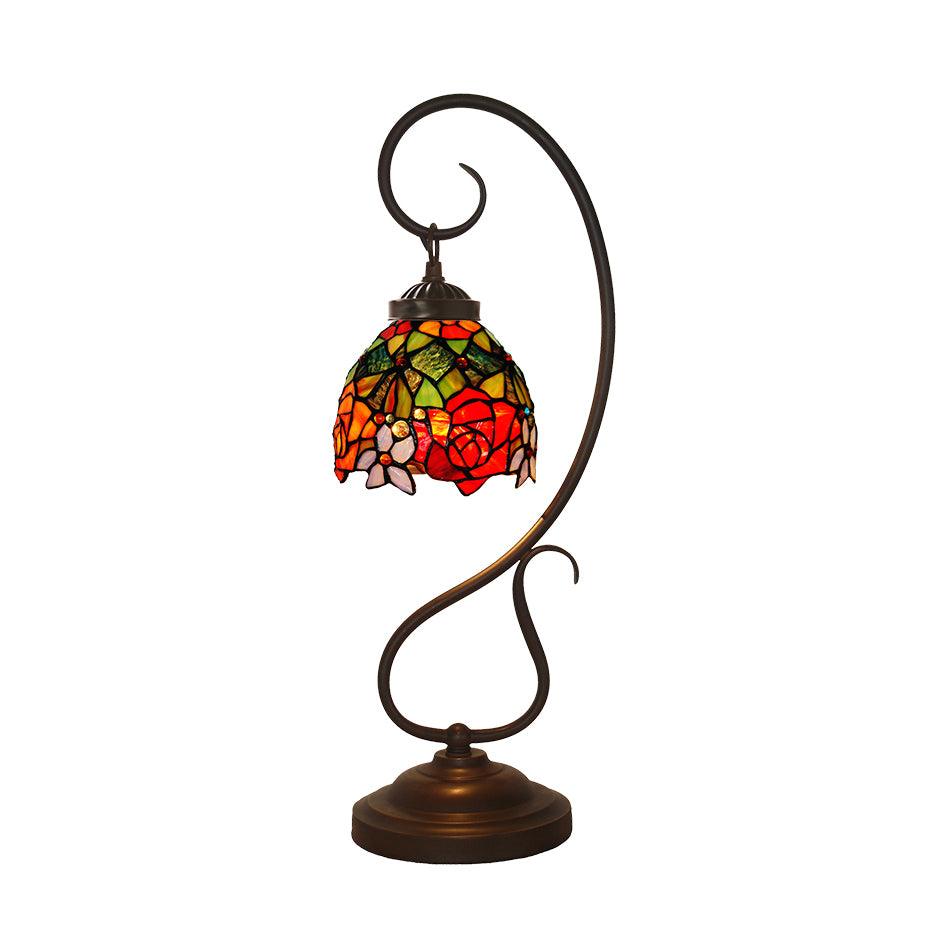 Cal Lighting Cotulla Tiffany Table Lamp 9.8"
