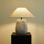Callisto Ribbed Ceramic Table Lamp