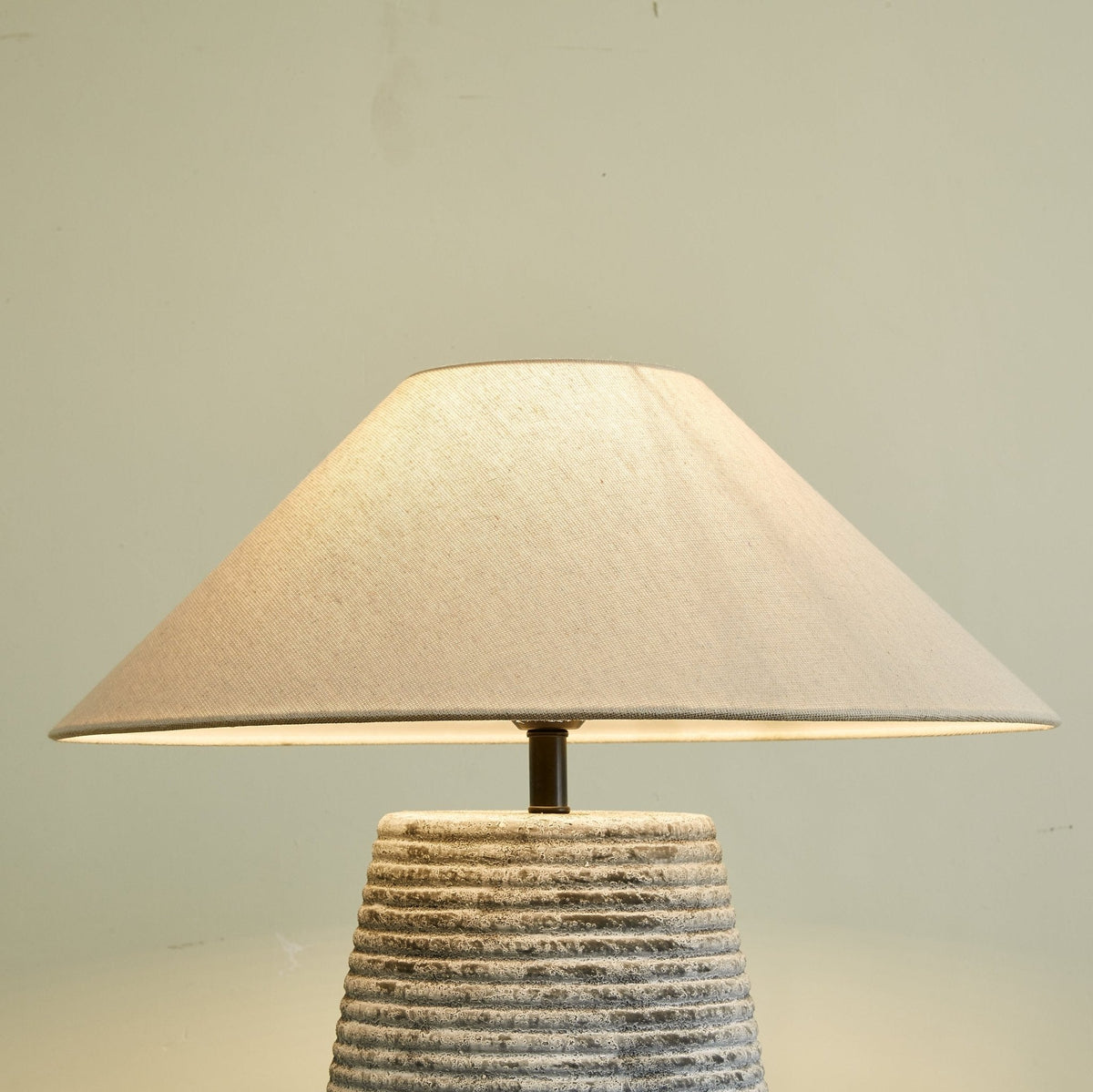 Callisto Ribbed Ceramic Table Lamp