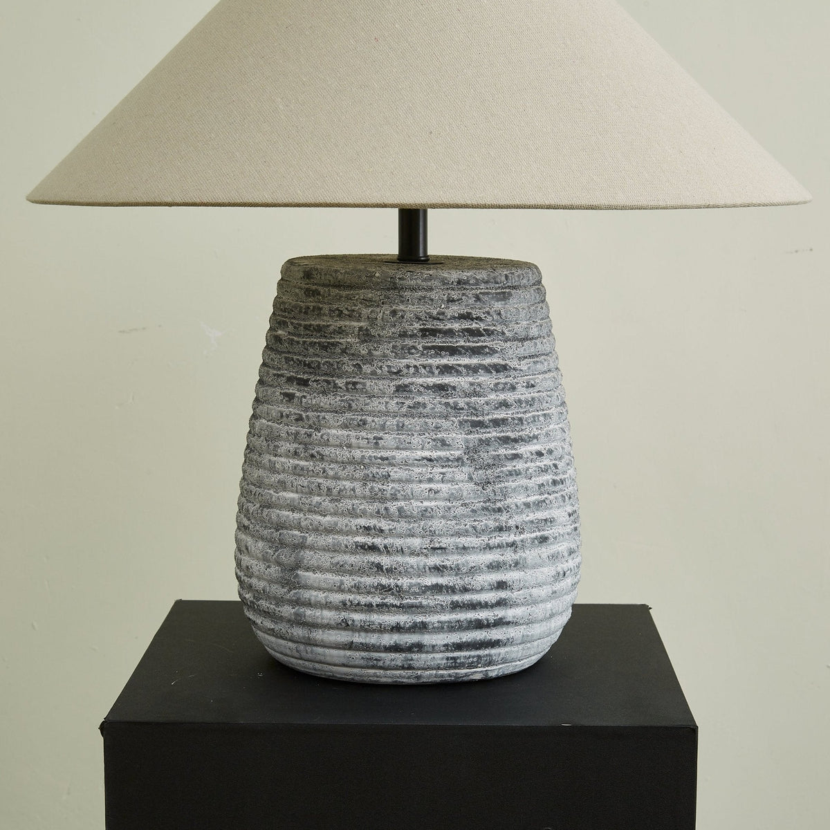 Callisto Ribbed Ceramic Table Lamp