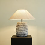 Callisto Ribbed Ceramic Table Lamp