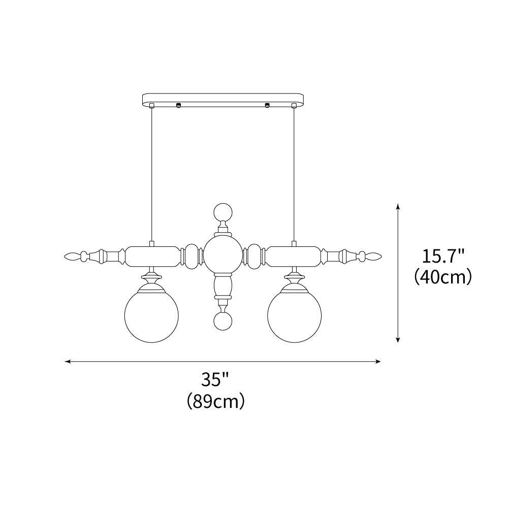 Cambridge Wooden Chandelier