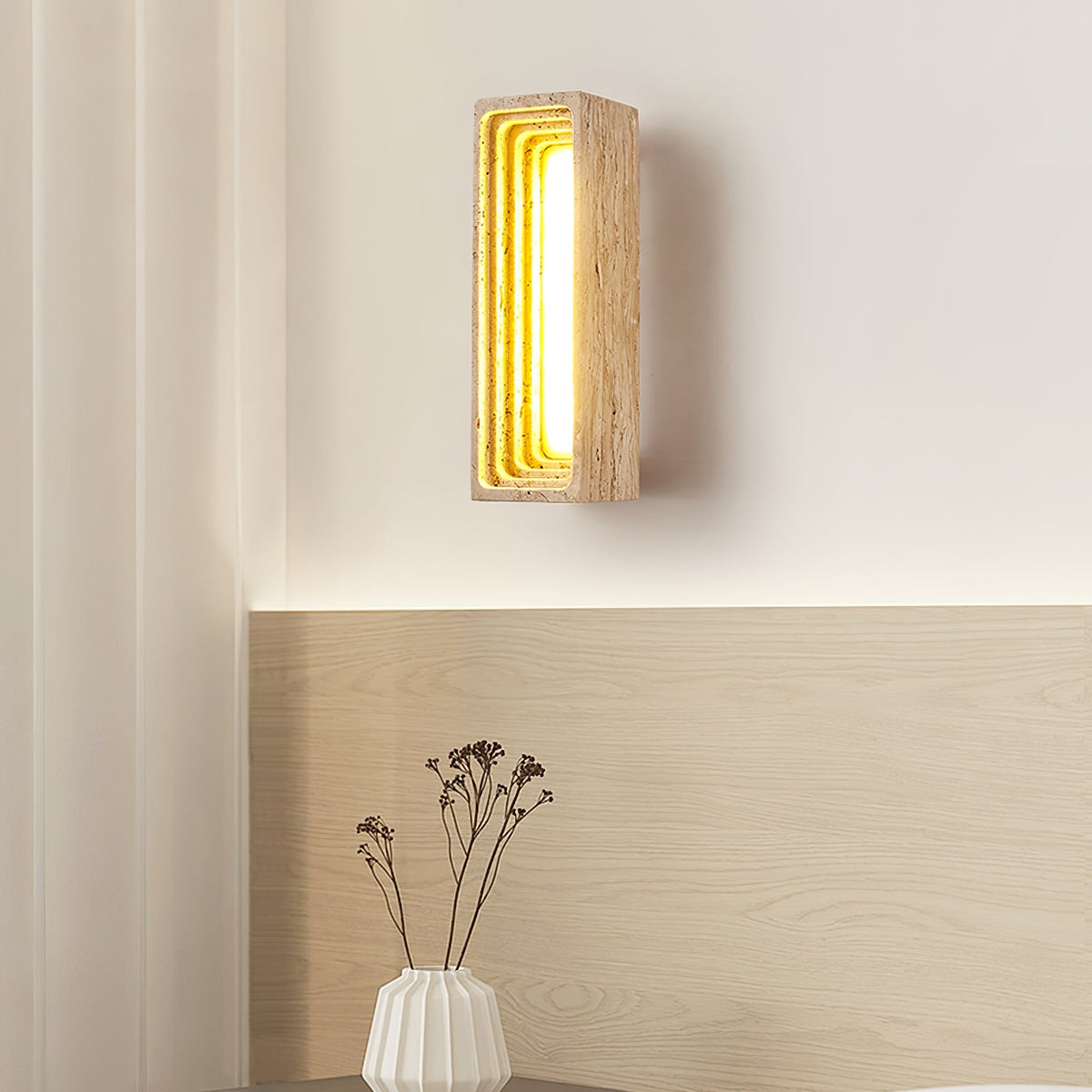 Canyon Travertine Wall Sconce