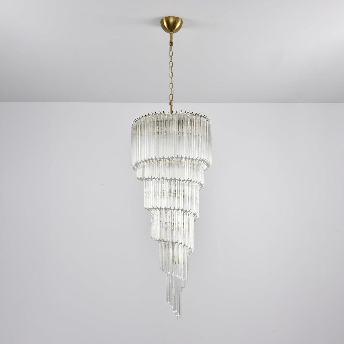 Cascada Spiral Clear Chandelier